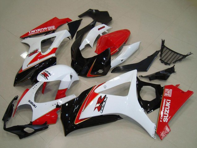 2007-2008 White Red Black Suzuki GSXR 1000 Motorcycle Fairing Kits UK