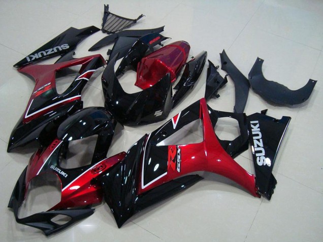 2007-2008 Red Glossy Black Suzuki GSXR 1000 Motorcycle Fairing UK