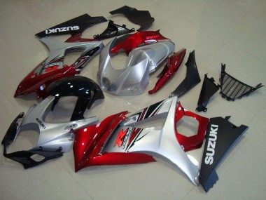Buy 2007-2008 Red Silver Glossy Black Suzuki GSXR 1000 Motorcycle Fairings UK
