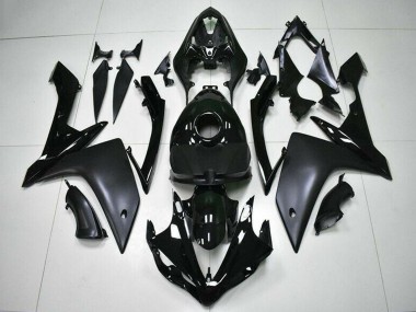 Buy 2007-2008 Glossy Black Matte Black Yamaha YZF R1 Motorcycle Fairings UK