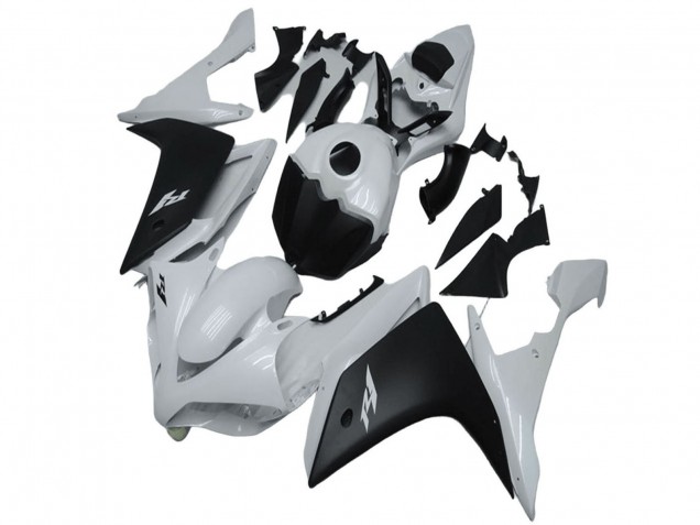 2007-2008 White Matte Black Yamaha YZF R1 Motorcycle Fairing UK