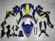 2007-2008 Blue Yellow Black Shark Yamaha YZF R1 Motorcycle Fairings UK