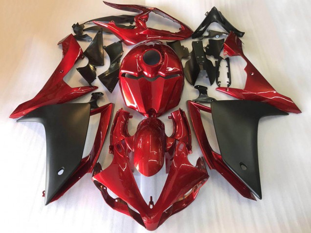 2007-2008 Red Matte Black Yamaha YZF R1 Motorcycle Fairings UK