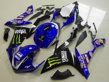 Buy 2007-2008 White Blue Black Green Monster Yamaha YZF R1 Motorcycle Fairings UK