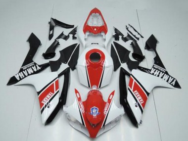 Buy 2007-2008 White Red Glossy Black Yamaha YZF R1 Motorcycle Fairings UK
