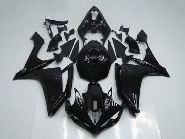 Buy 2007-2008 Glossy Black Yamaha YZF R1 Motorcycle Fairings UK