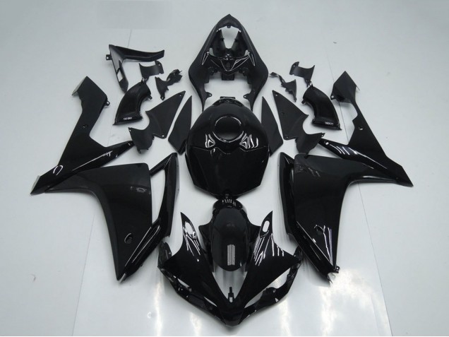 2007-2008 Glossy Black Yamaha YZF R1 Motorcycle Fairings UK
