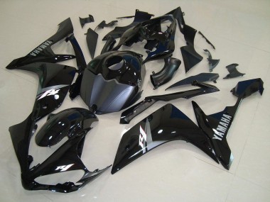 Buy 2007-2008 Glossy Black Matte Black White Decal Yamaha YZF R1 Motorcycle Fairings UK