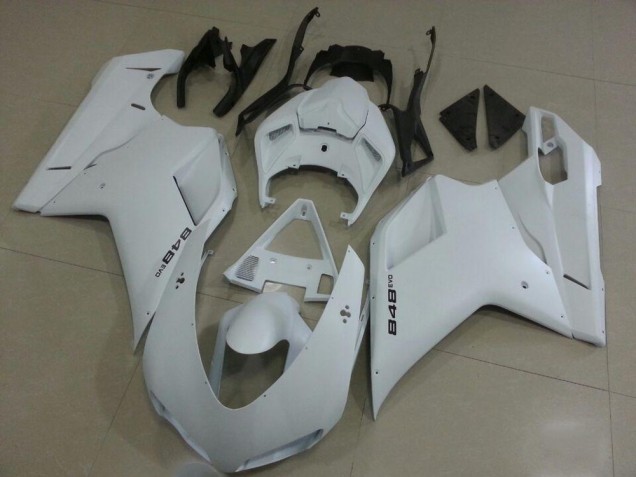 2007-2014 White Ducati 848 Motorcycle Fairings UK
