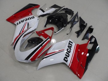 Buy 2007-2014 White Red Green Glossy Black Ducati 1098 Motorcycle Fairings UK