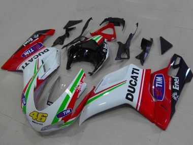 Buy 2007-2014 White Red Green Glossy Black Yellow 46 Ducati 848 1098 1198 Motorcycle Fairings UK