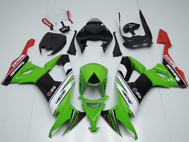 2008-2010 Green White Black Red Elf Motorrad Kawasaki ZX10R Motorcycle Fairings UK