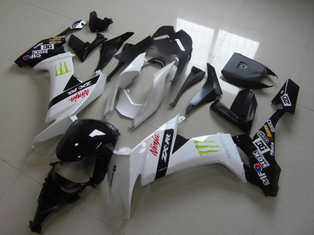 2008-2010 White Glossy Black Red Green Monster Kawasaki ZX10R Motorcycle Fairings UK
