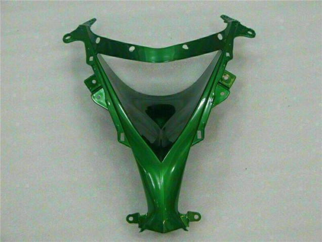 2008-2010 Glossy Black Green Flame Kawasaki ZX10R Motorcycle Fairings UK