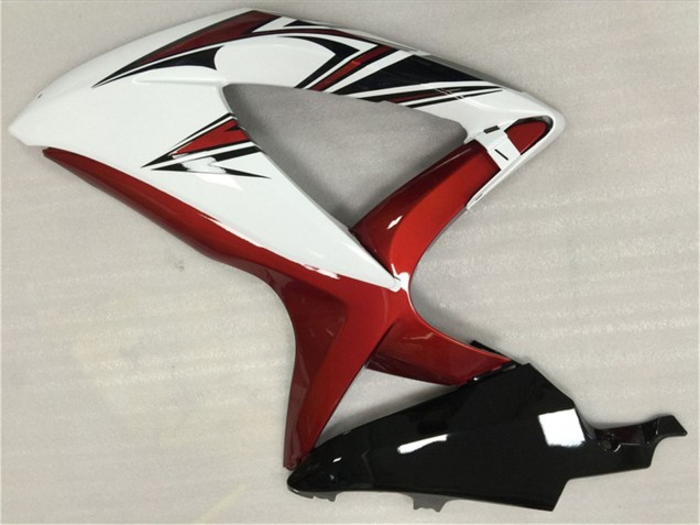 2008-2010 White Red Glossy Black Suzuki GSXR 600/750 Motorcycle Fairings UK