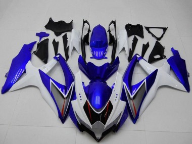 Buy 2008-2010 White Blue Black Red Line Suzuki GSXR 600/750 Motorcycle Fairings UK