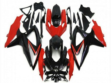 Buy 2008-2010 Red Glossy Black Stripe Suzuki GSXR 600/750 Motorcycle Fairings UK