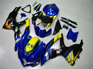 Buy 2008-2010 Blue Yellow Shark Suzuki GSXR 600/750 Motorcycle Fairings UK