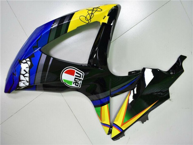 2008-2010 Blue Yellow Shark Suzuki GSXR 600/750 Motorcycle Fairings UK