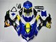 2008-2010 Blue Yellow Shark Suzuki GSXR 600/750 Motorcycle Fairings UK