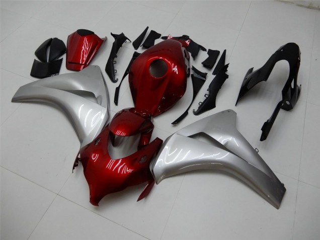 2008-2011 Silver Maroon Red Honda CBR1000RR Motorcycle Fairings UK