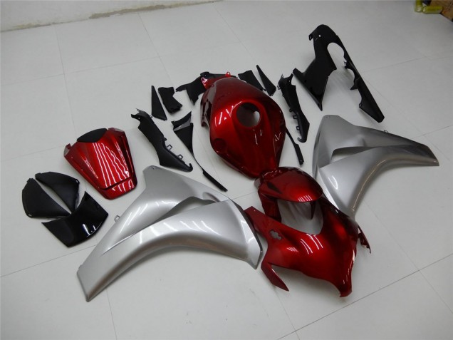 2008-2011 Silver Maroon Red Honda CBR1000RR Motorcycle Fairings UK