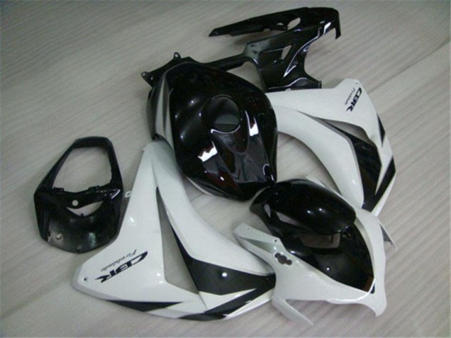 2008-2011 White Glossy Black Honda CBR1000RR Motorcycle Fairings Kits UK