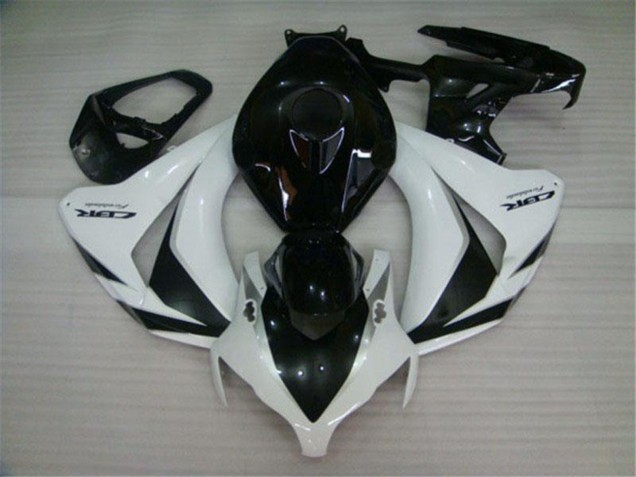 2008-2011 White Glossy Black Honda CBR1000RR Motorcycle Fairings Kits UK