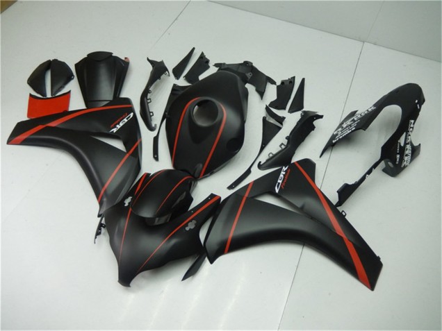 2008-2011 Matte Black Red Honda CBR1000RR Motorcycle Fairings UK