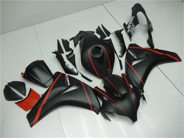 2008-2011 Matte Black Red Honda CBR1000RR Motorcycle Fairings UK