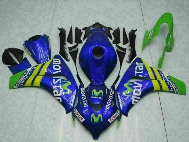 Buy 2008-2011 Blue Yellow Green MoviStar Castrol Honda CBR1000RR Motorcycle Fairings UK