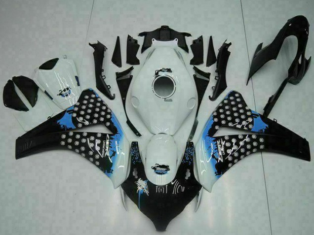 2008-2011 White Blue Glossy Black Honda CBR1000RR Motorcycle Fairing UK