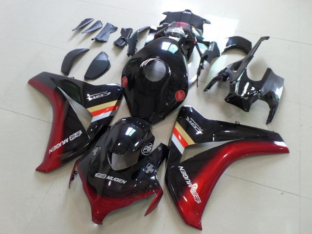2008-2011 Glossy Black Red Mugen Honda CBR1000RR Motorcycle Fairings UK