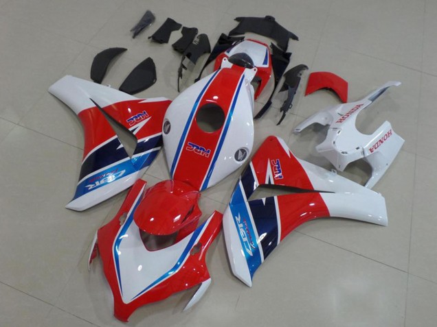 2008-2011 White Red Blue HRC Honda CBR1000RR Motorcycle Fairing Kits UK