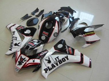 Buy 2008-2011 White Red Glossy Black Playboy Honda CBR1000RR Motorcycle Fairings UK