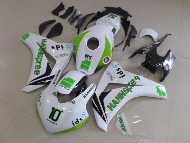 Buy 2008-2011 White Green Glossy Black Hannspree 10 Honda CBR1000RR Motorcycle Fairings UK