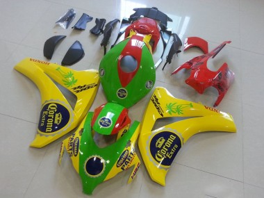 Buy 2008-2011 Yellow Green Red Black Corona Honda CBR1000RR Motorcycle Fairings UK
