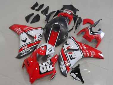 Buy 2008-2011 White Red Matte Black Dunlop Fiamm 88 Honda CBR1000RR Motorcycle Fairings UK