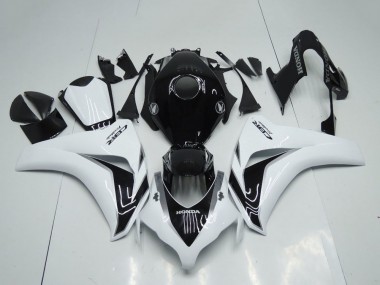 Buy 2008-2011 White Glossy Black Honda CBR1000RR Motorcycle Fairings Kit UK