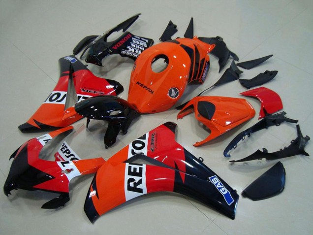 2008-2011 Orange White Red Glossy Black Repsol Honda CBR1000RR Abs Fairings UK