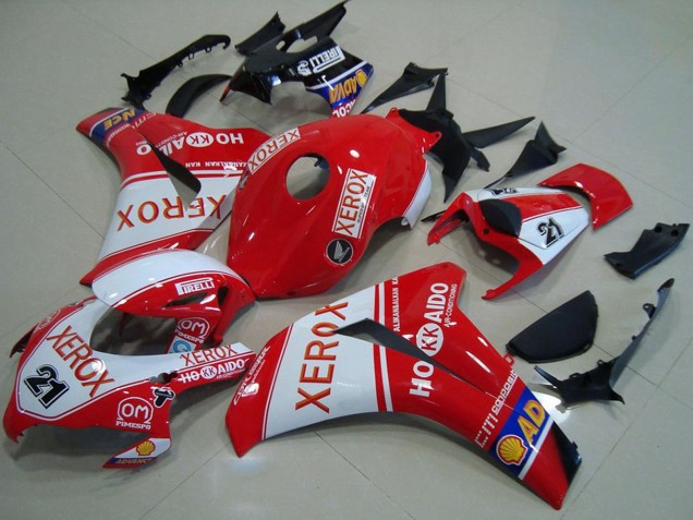 2008-2011 White Red Xerox 21 Honda CBR1000RR Motorcycle Fairings UK
