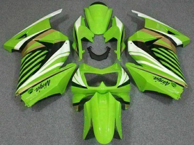 Buy 2008-2012 Green White Black Kawasaki EX250 Motorcycle Fairing UK