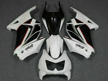 Buy 2008-2012 White Black Ninja Kawasaki EX250 Motorcycle Fairings UK