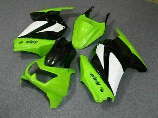 2008-2012 Green White Black Kawasaki EX250 Motorcycle Fairings UK