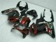 2008-2012 Glossy Black Maroon Red Kawasaki EX250 Motorcycle Fairings UK