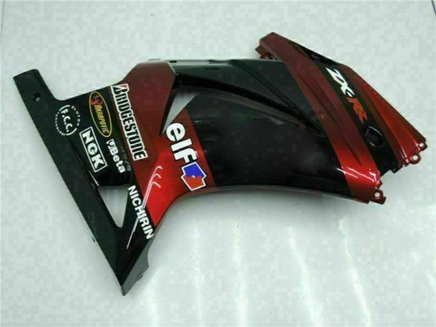 2008-2012 Glossy Black Maroon Red Kawasaki EX250 Motorcycle Fairings UK