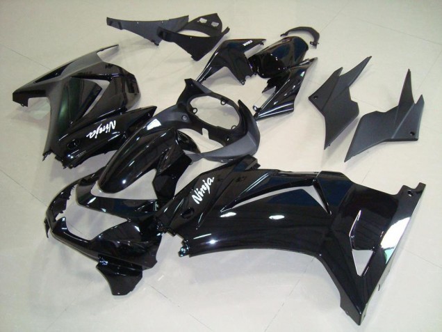 2008-2012 Glossy Black White Ninja Kawasaki ZX250R Motorcycle Fairings UK