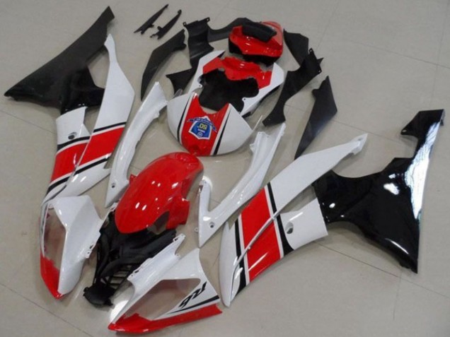 2008-2016 White Red Glossy Black Yamaha YZF R6 Motorcycle Plastics UK