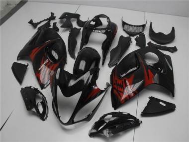 Buy 2008-2020 Glossy Black Red Suzuki GSXR 1300 Hayabusa Motorcycle Fairings UK