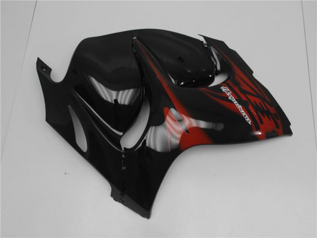 2008-2020 Glossy Black Red Suzuki GSXR 1300 Hayabusa Motorcycle Fairings UK